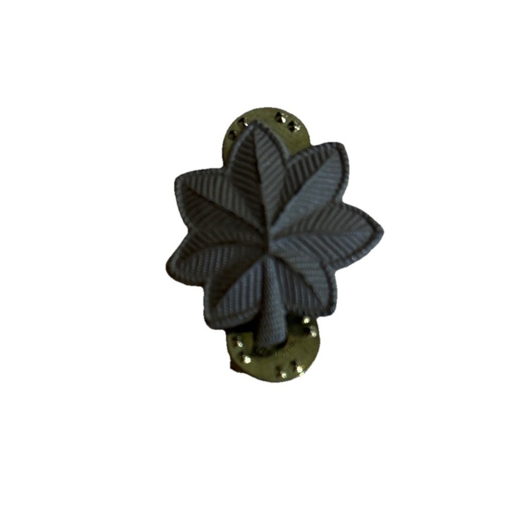 Maple Leaf Subdued Major Military Rank Army Lapel Pin Hat Pinback USA